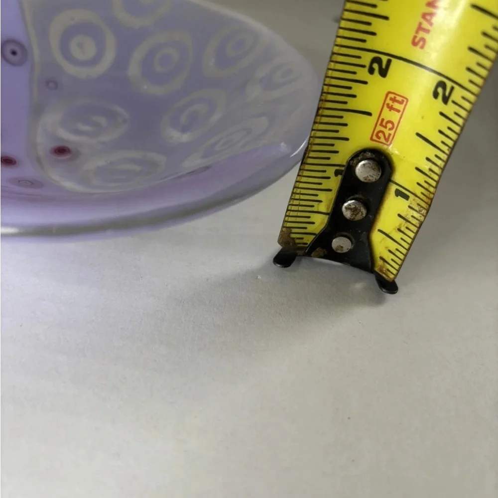 Artistic Lavender Millefiori Glass Trinket Dish